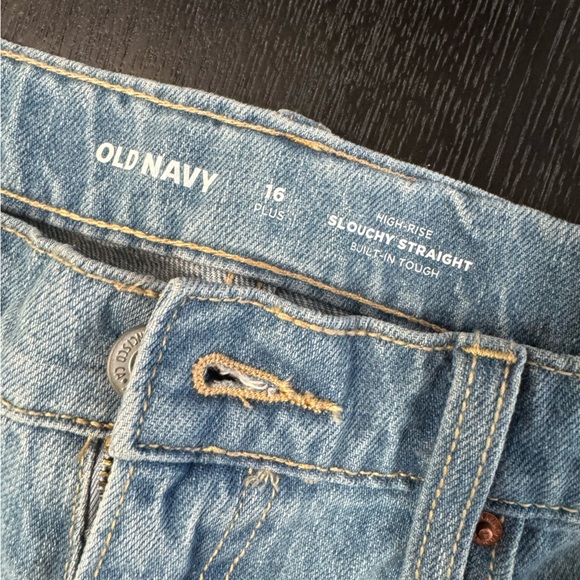 NWT Old Navy Slouchy Jeans Size 16 Plus Girls or 8 Women’s - Picture 3 of 8